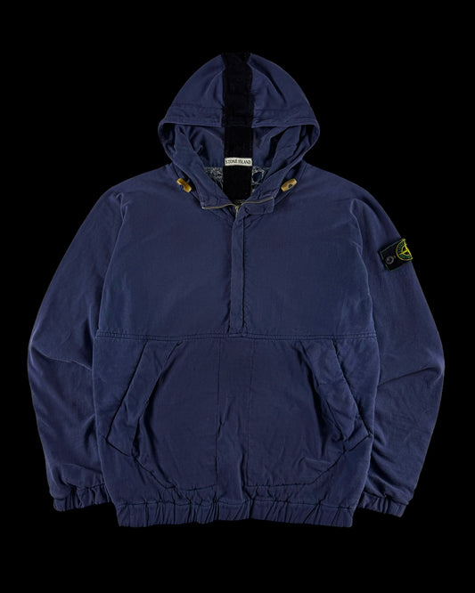 Stone Island AW 1984 Fleece Lined Hooded Pullover [L]