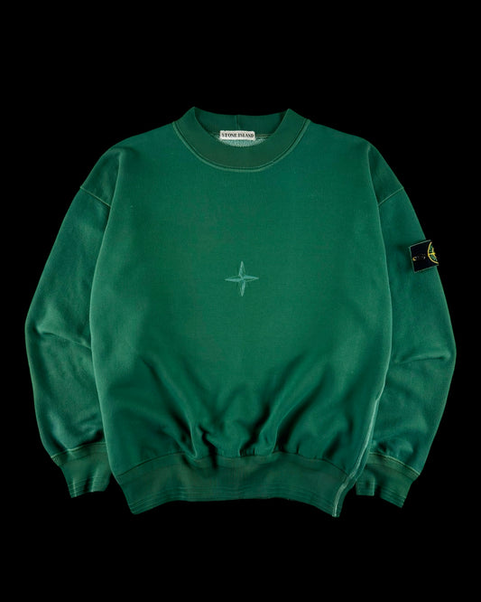 Stone Island AW 1992 Compass Logo Fleece Sweatshirt [L]