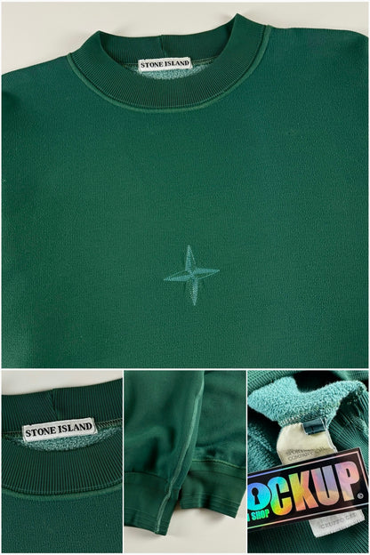 Stone Island AW 1992 Compass Logo Fleece Sweatshirt [L]