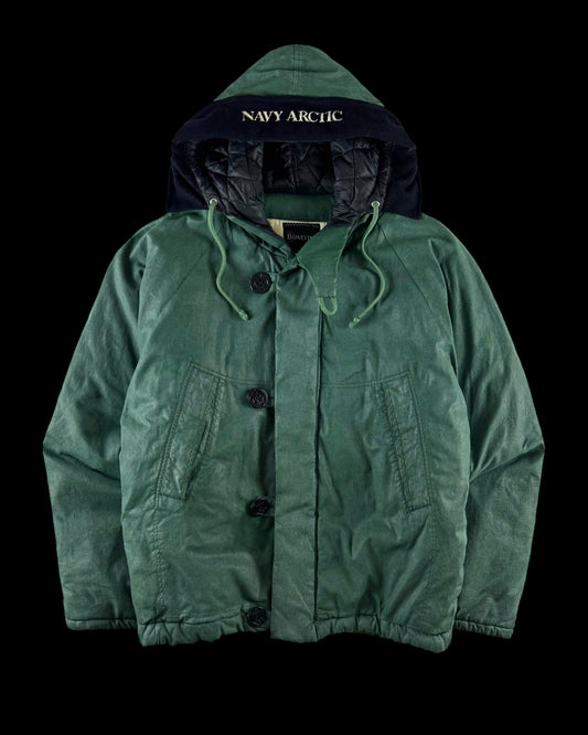 Boneville 1980’s Navy Arctic Hooded Deck Jacket [XXL]