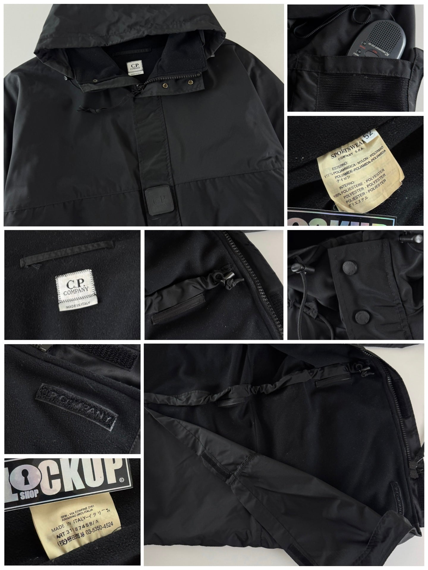 C.P. Company AW 1999 “R.E.M.” Urban Protection Jacket with IC Recorder