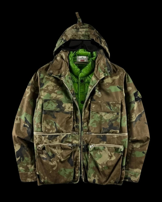 Stone Island x Supreme AW 2014 Camouflage Helicopter Jacket [M]