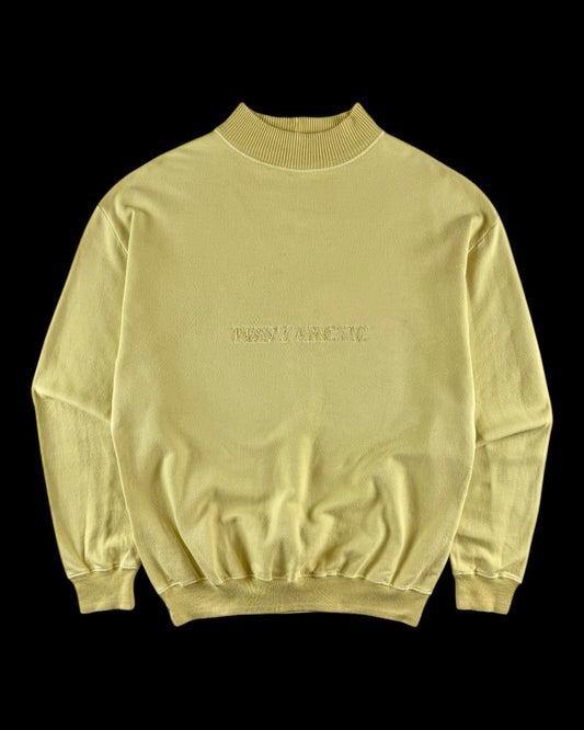 Boneville 1980’s Navy Arctic Chenille Logo Mock Neck Sweater [M]