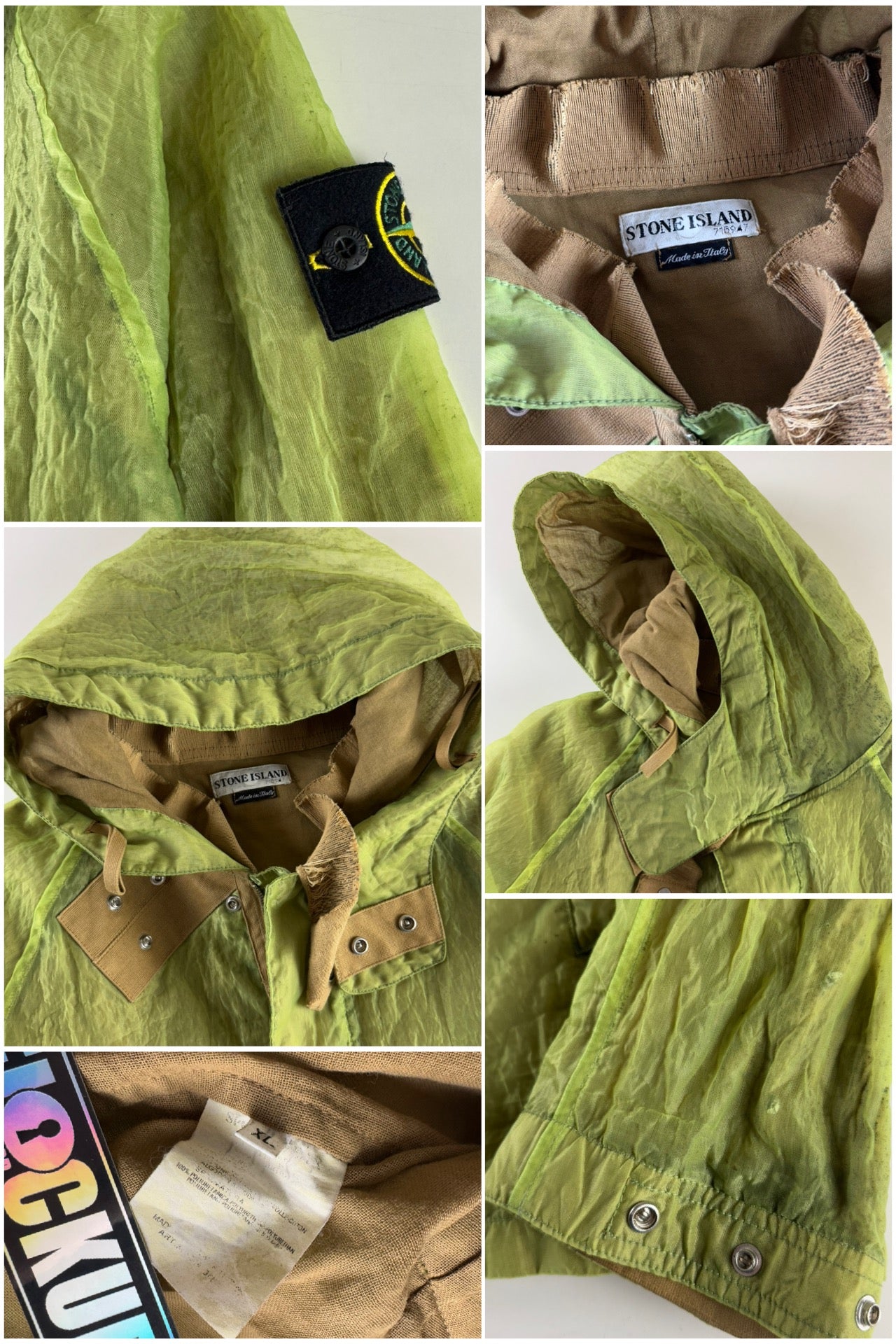 Stone Island SS 2003 Hooded Monofilament Jacket [XL]