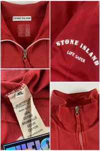 Stone Island 1990's Life Safer 1/4 Zip Sweatshirt [XL]