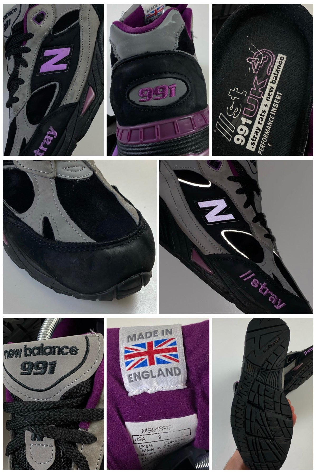 New Balance x Stray Rats 2021 991 Black[UK8.5]