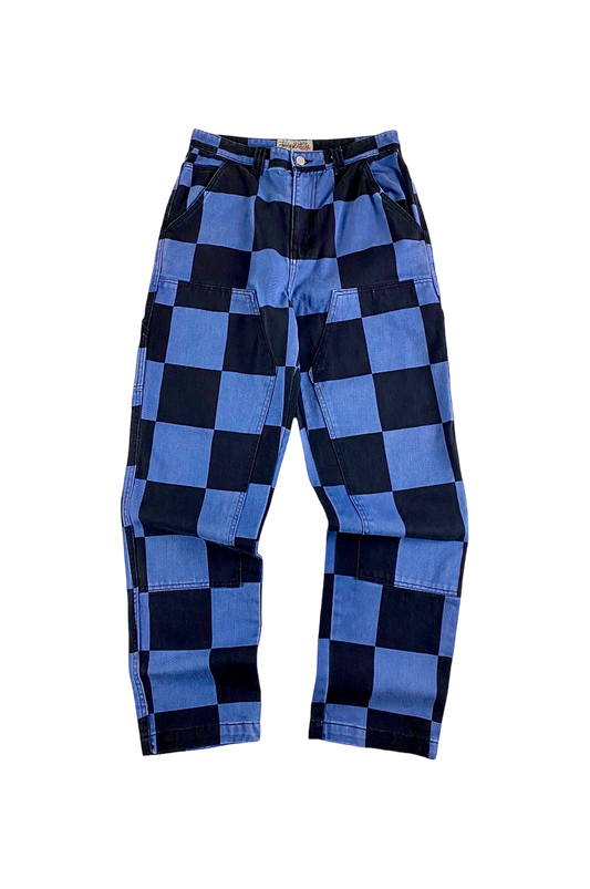 Stussy "Big Ol' Check" Patchwork Work Trousers [W30]