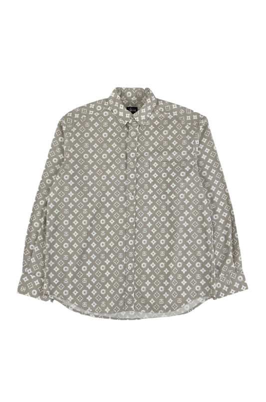 Stussy x LV Monogram Casual Shirt [M]