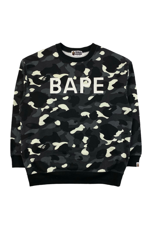 A Bathing Ape BAPE Camo Glow Sweatshirt [L]