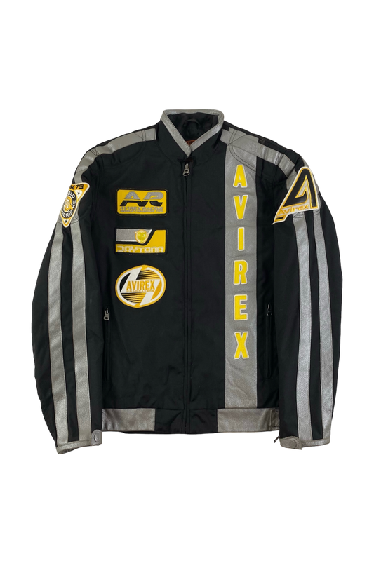 Avirex USA Nylon Motorcycle Style Jacket [S]