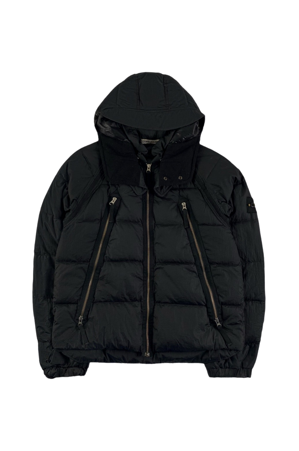 Stone Island 2009 Opaque Nylon Mesh Badge Puffer [M]