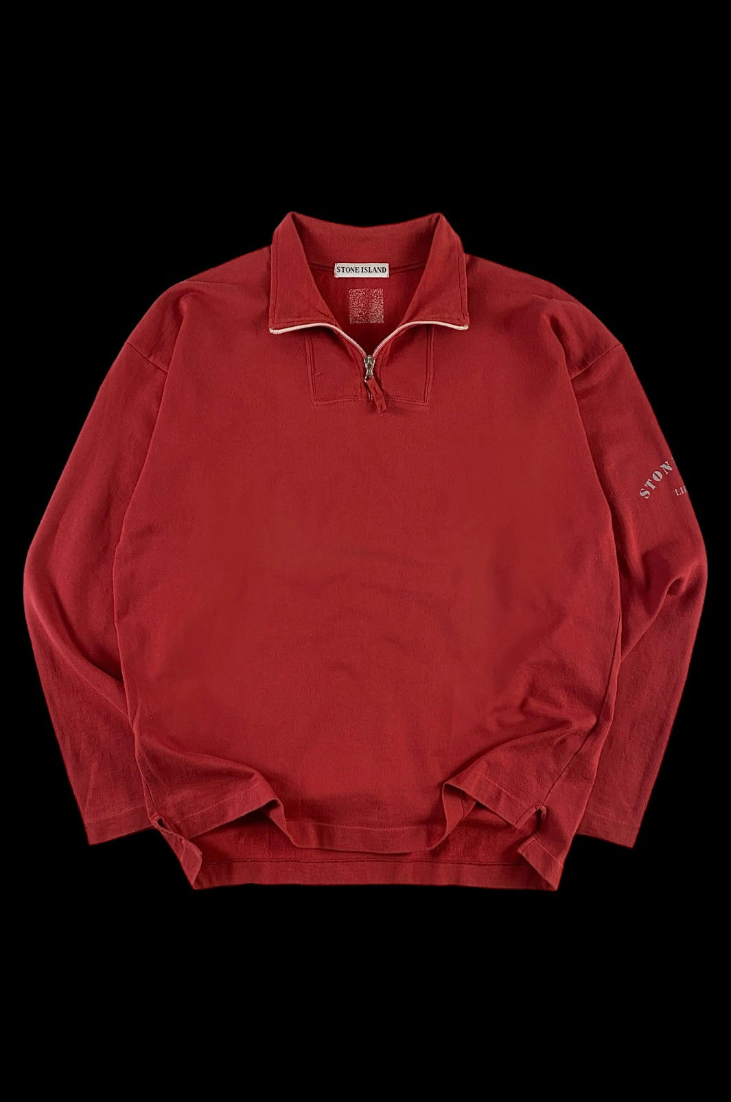 Stone Island 1990's Life Safer 1/4 Zip Sweatshirt [XL]
