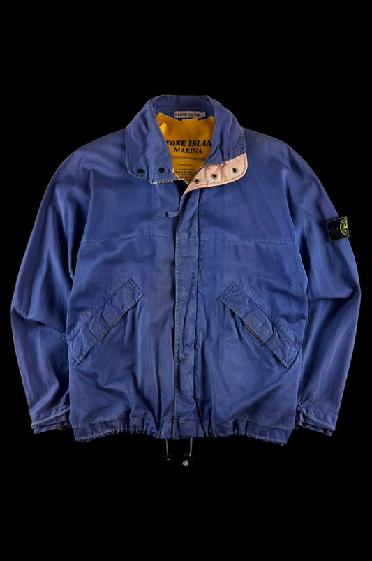 Stone Island 1980's Life Safer Raso Gommato Jacket [L]