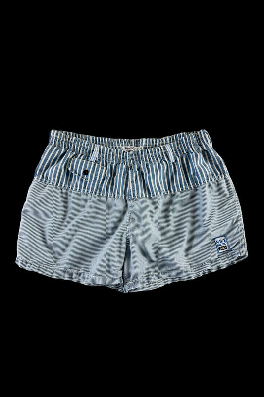 Boneville 1980’s Navy Arctic Striped Shorts [M]
