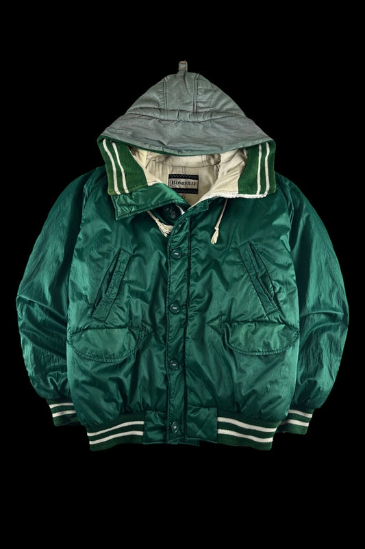 Boneville 1980's Navy Artic Hooded Jacket [XL]