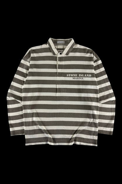 Stone Island 1980's Marina Pullover Rugby [L]